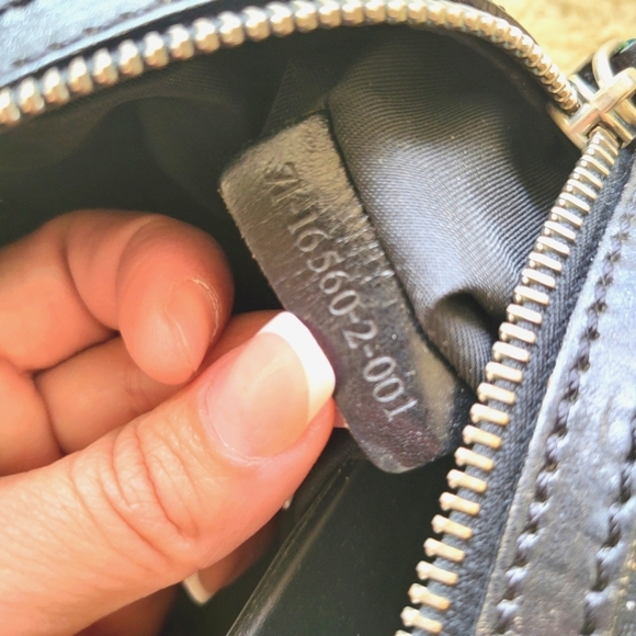 Fendi Classic Bagutte Bag logo black zipper purse Y2K - Picture 9 of 9